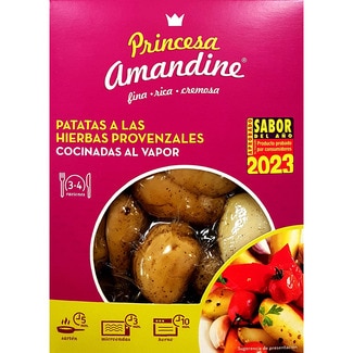 patatas a las hierbas provenzales cocinadas al vapor caja 450 g - Udapa