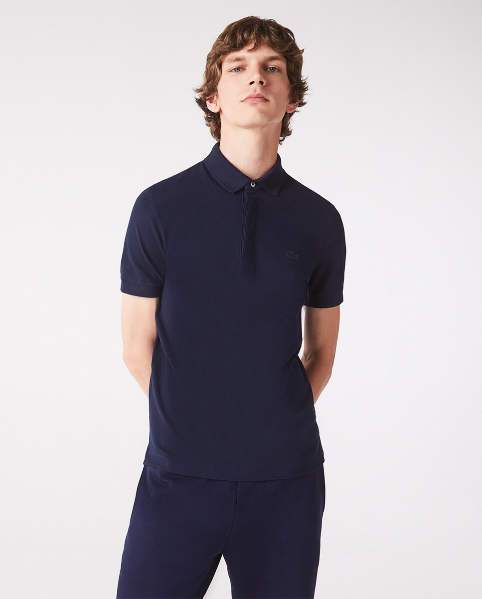 Polo Paris regular piqué de élastique uni