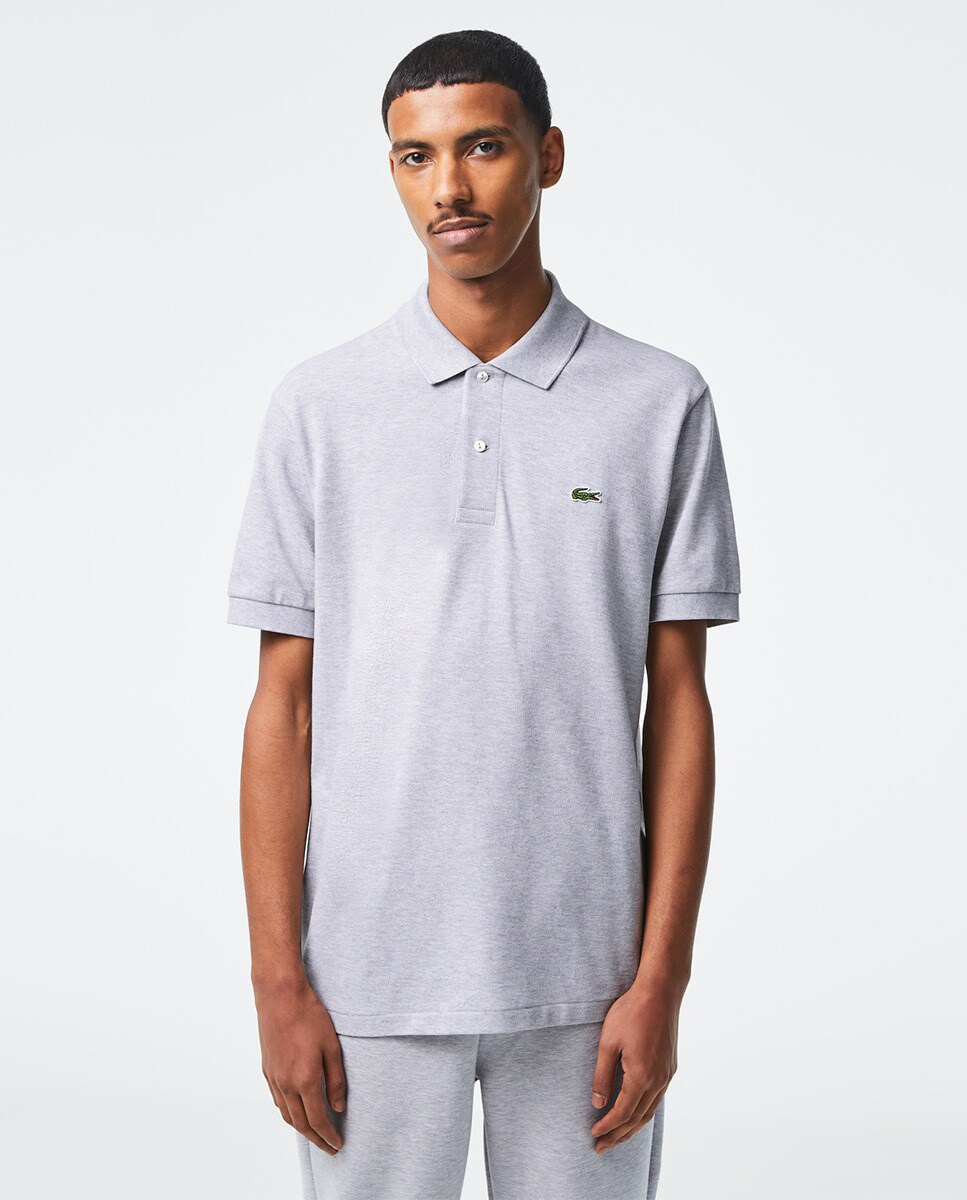 Polo classic l.12.12 chiné col côtelé