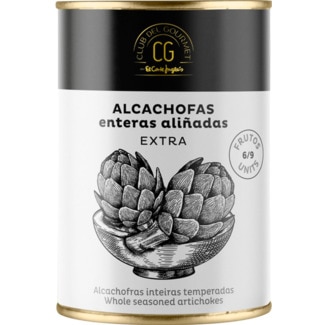 Alcachofras Inteiras Temperadas lata 260 g - Club Del Gourmet