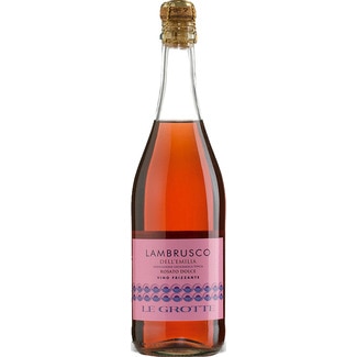 Vinho Rosé de Itália Lambrusco Doce garrafa 75 cl - Le Grotte