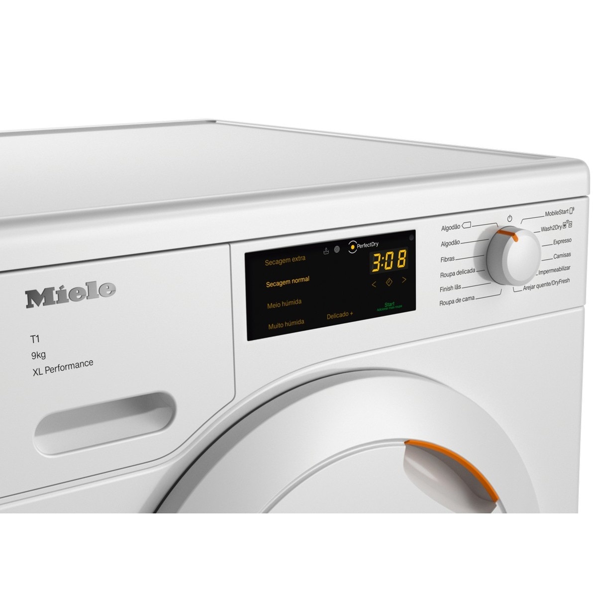 Máquina de Secar Roupa Miele TCC364WP Side-by-side, PerfectDry, EcoDry e AddLoad com Bomba de Calor e de 9 Kg - Branco Branco-3