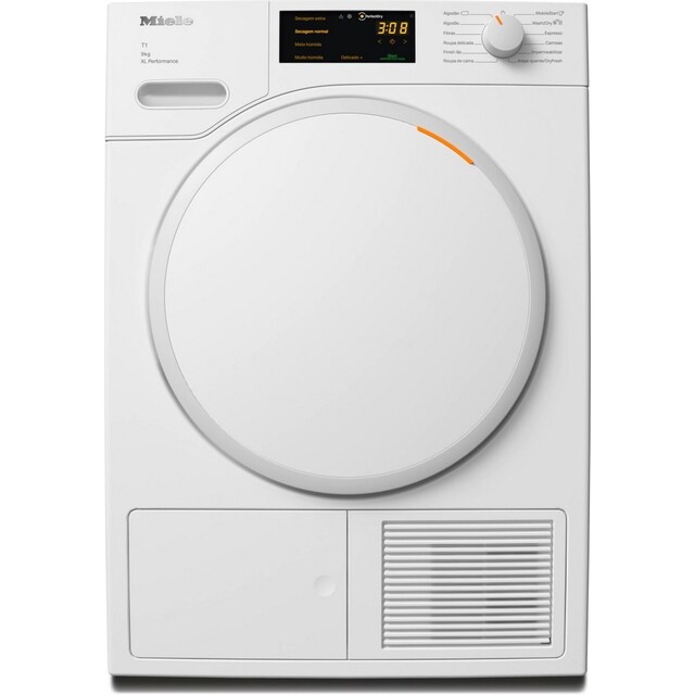 Imagem 0 de Máquina de Secar Roupa Miele TWC364WP PerfectDry, EcoDry e AddLoad com Bomba de Calor e de 9 Kg - Branco