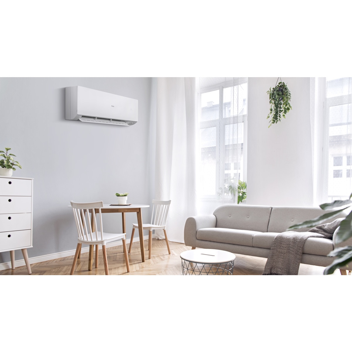 Aire acondicionado Multisplit 2x1 Haier con 2.408 frig/h y 2.408 frig/h - EXPERT 25+25/40 Blanco-2