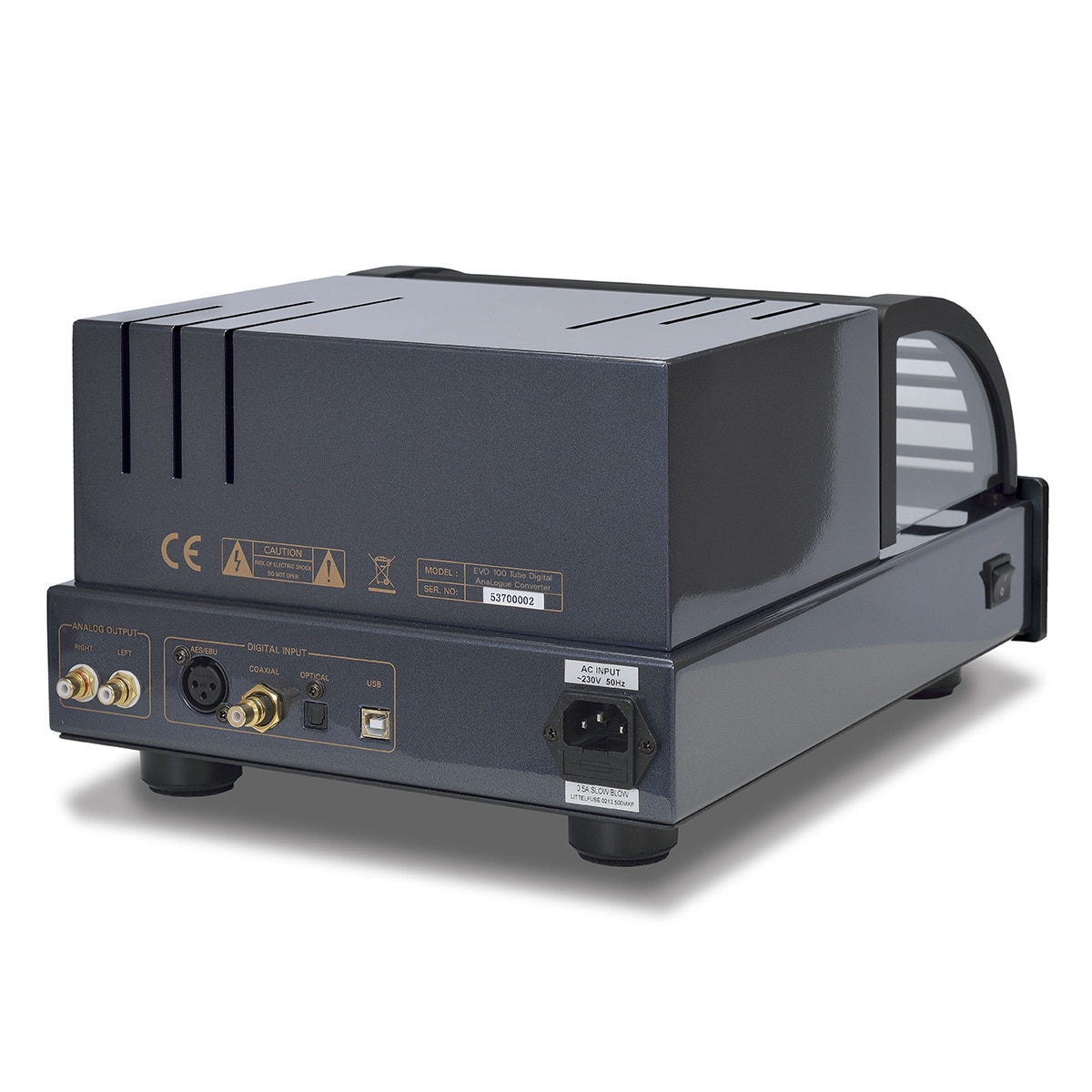 Convertidor D/A 24 bits/192 kHz a válvulas Prima Luna EVO 100 DAC negro Negro-3