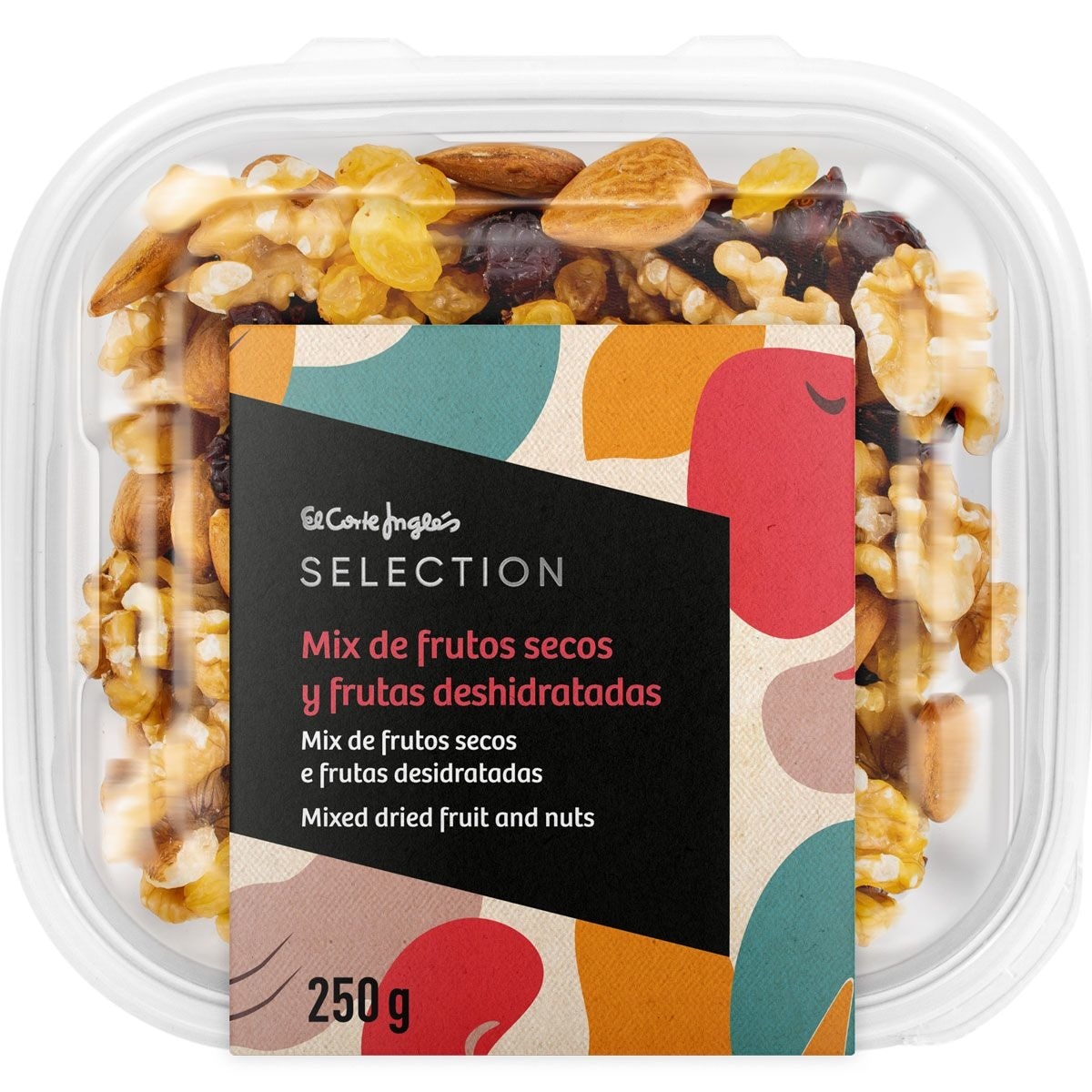 mix de frutos secos y frutas deshidratadas tarrina 250 g