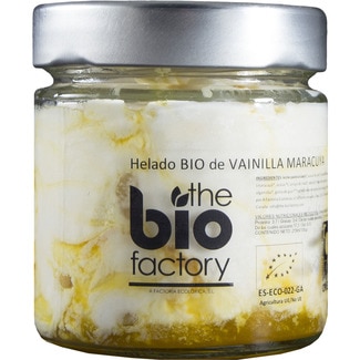 helado de vainilla y maracuyá ecológico tarro 212 ml - The Bio Factory