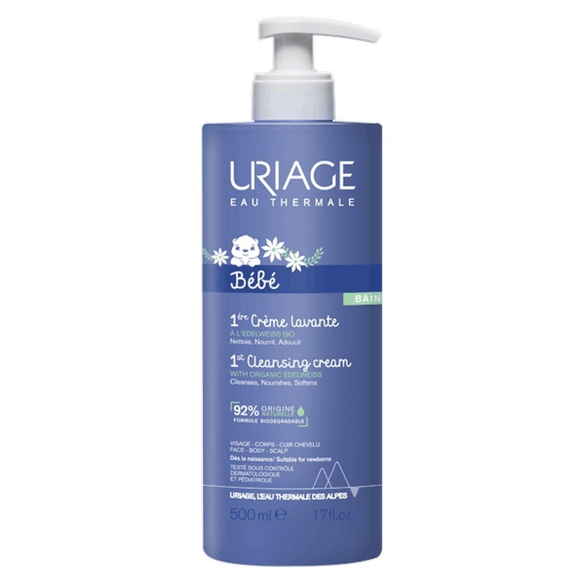 1º Creme Lavante Uriage Bebé - 500 ml 1