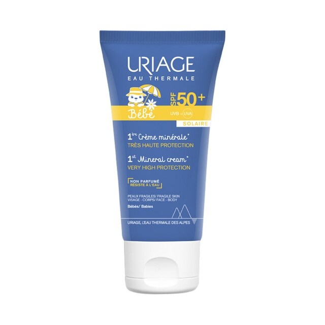 Imagem 0 de Protetor Solar 1º Creme Mineral SPF50+ Uriage Bebé - 50 ml