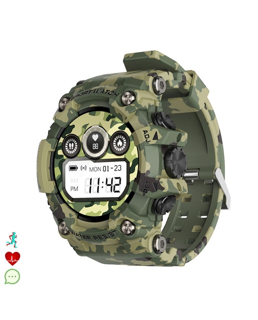 Imagen 0 de Smartwatch T6 con carcasa de alta resistencia. Monitor cardiaco dinámico, varios modos deportivos e informacion meteorológica.