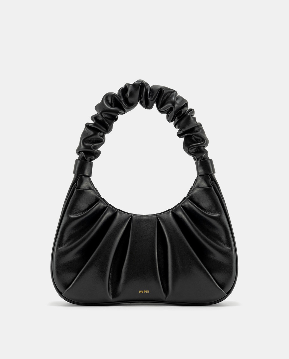 Mala de Mão Modelo Gabbi Estilo Hobo - Preto Preto-1