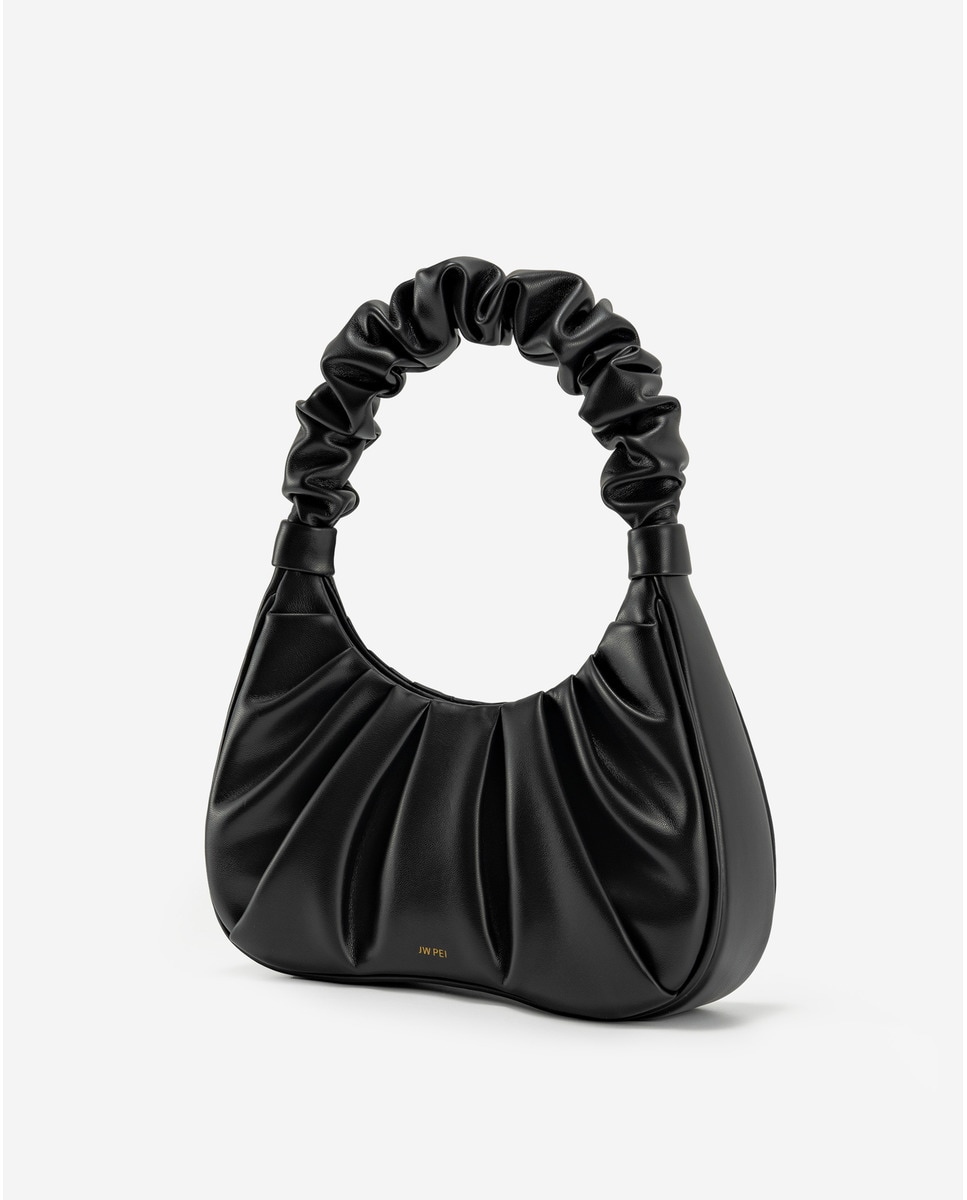 Mala de Mão Modelo Gabbi Estilo Hobo - Preto Preto-2