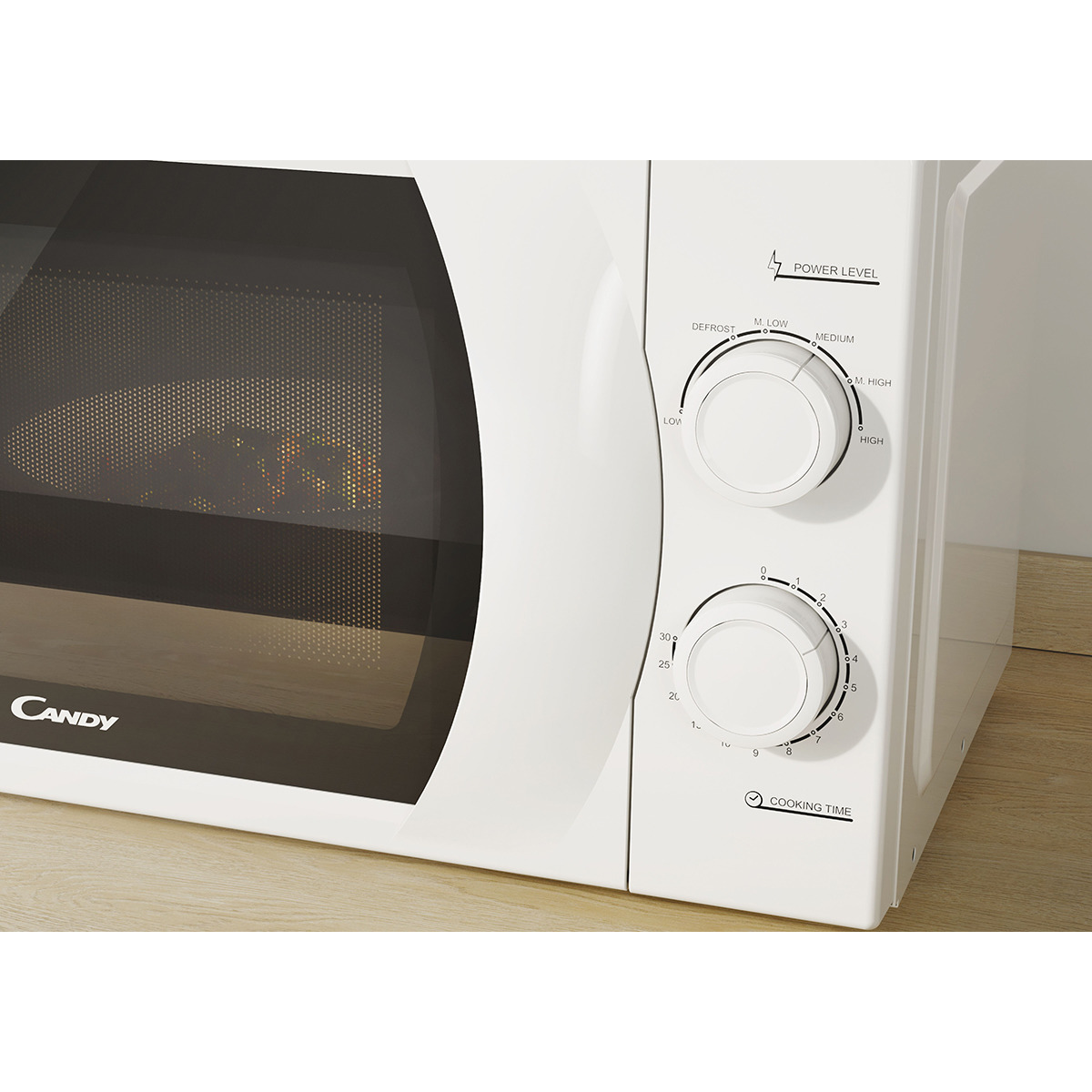 Microondas Candy Idea 20L, 6 niveles de potencia - CMW 2070M Blanco-7