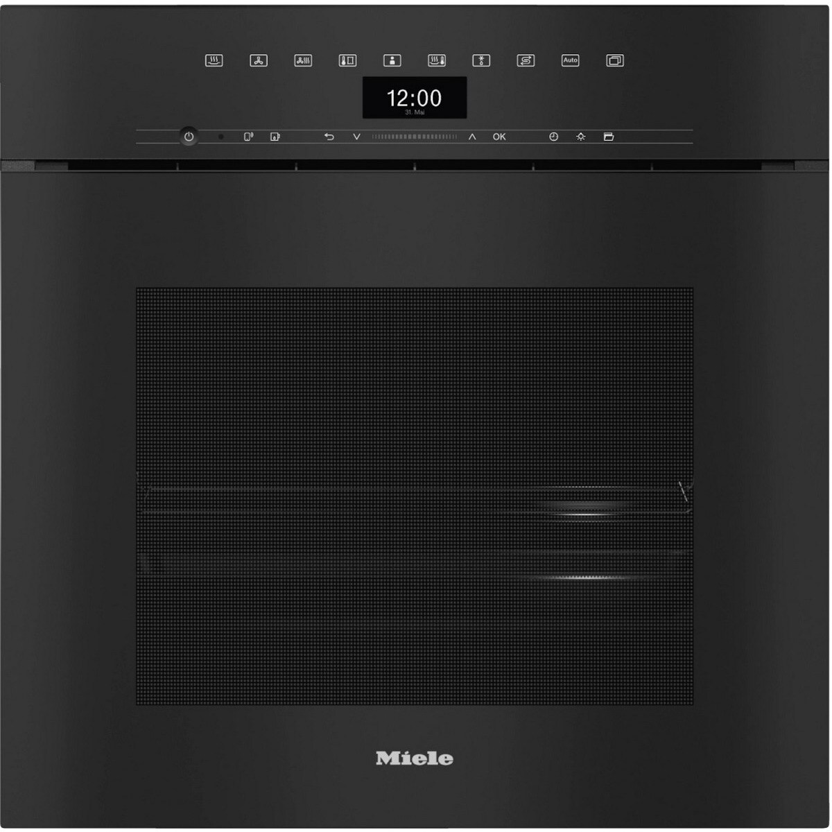 Forno a Vapor Combinado Miele DGC 7460 HCX Pro sem Puxador, DirectSensor, DualSteam e HydroClean e de 67 Litros - Preto Obsidiana Preto-1