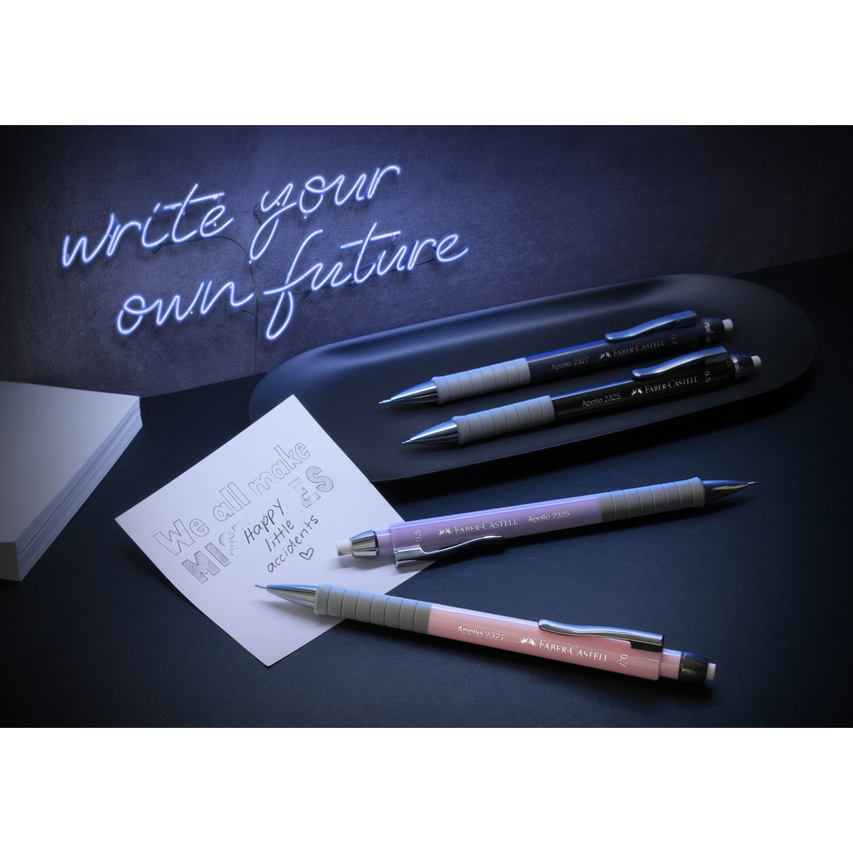 Portaminas Apollo grosor 0,7 mm Faber-Castell azul oscuro Azul oscuro-3