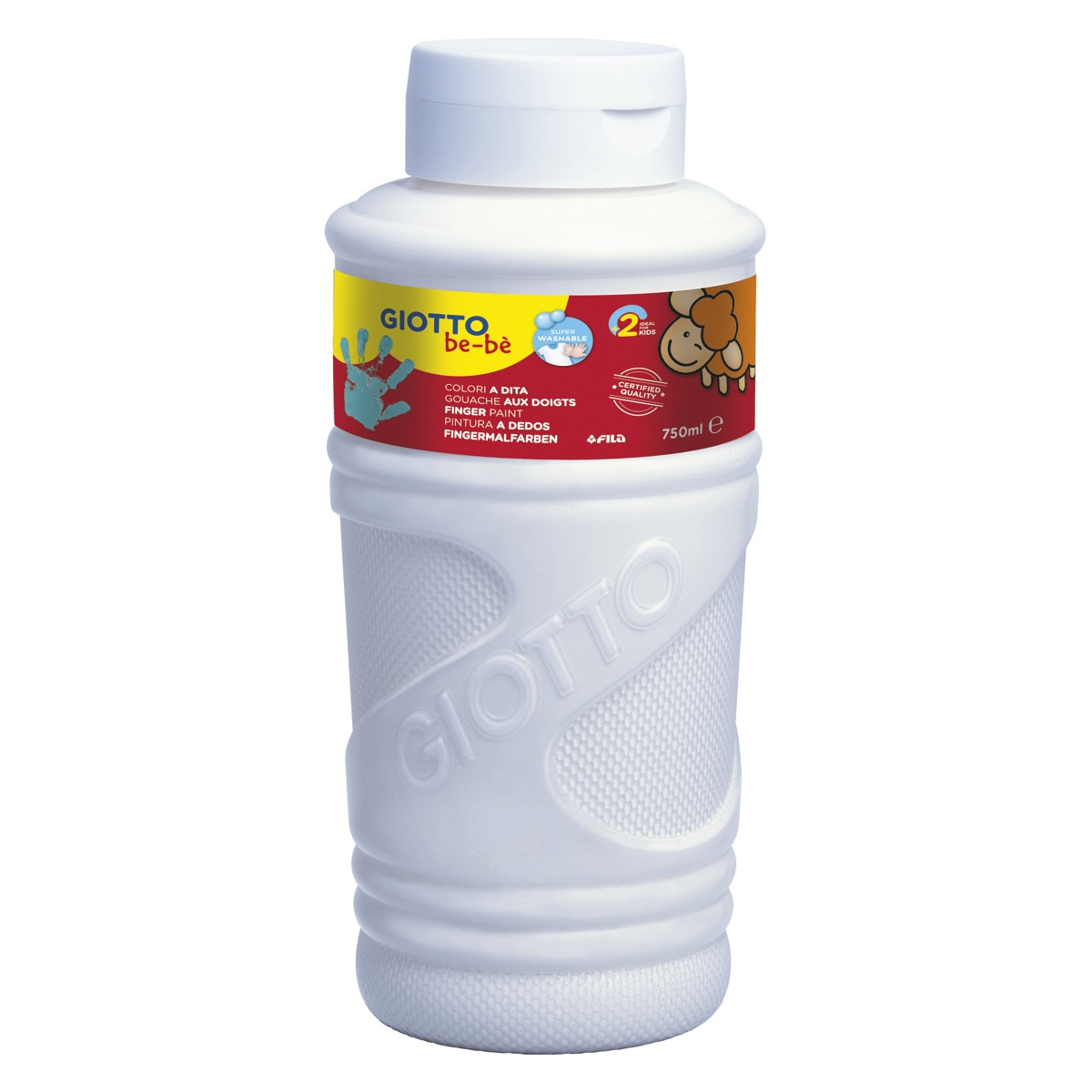 Pintura a dedos 750ml Giotto Be-Bè, blanco Blanco-1