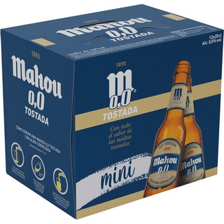 cerveza tostada sin alcohol pack 12 botellas 20 cl - Mahou 0,0