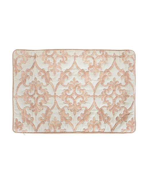 Imagen 0 de Funda cojín algodón 60x1x40 bordado beige