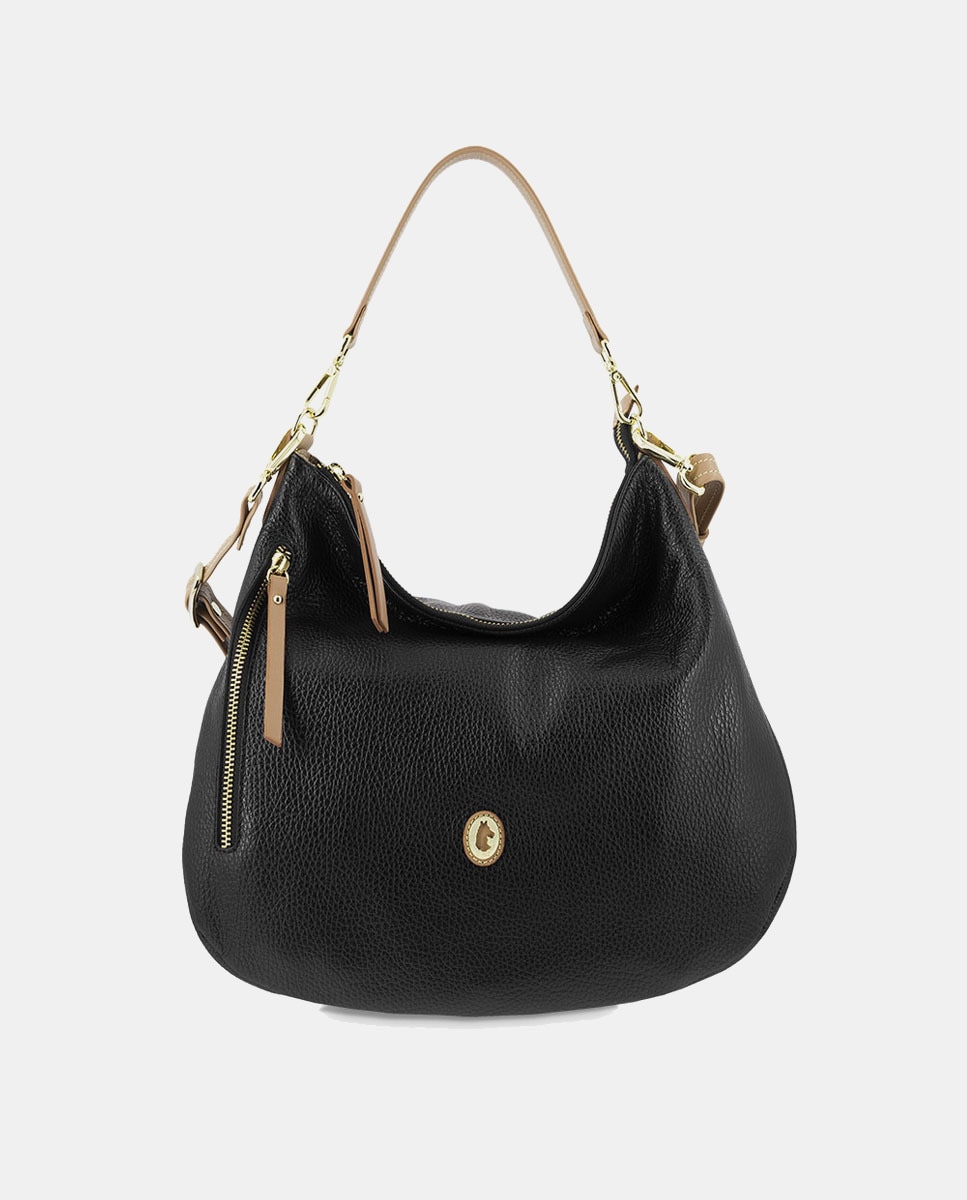 Sac hobo avec poche verticale et bandoulière amovible