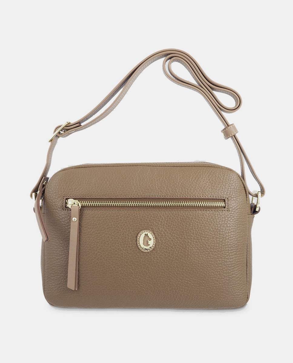 Sac à bandoulière avec deux poches extérieures zippé