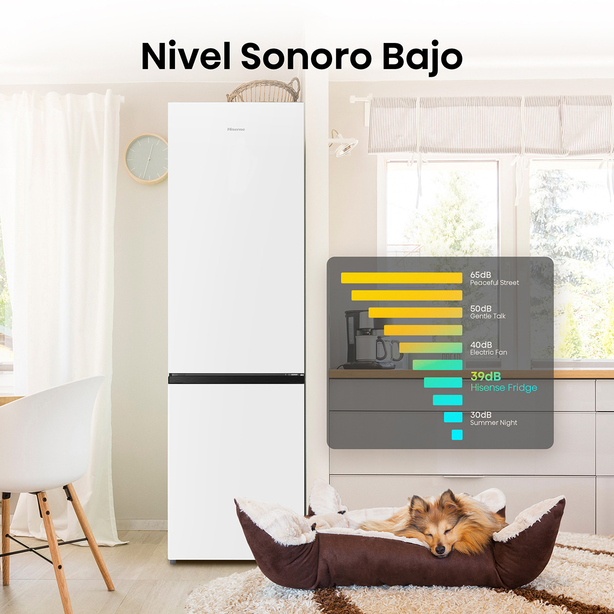 Frigorifico combi Hisense No Frost - RB440N4BWE Blanco-13