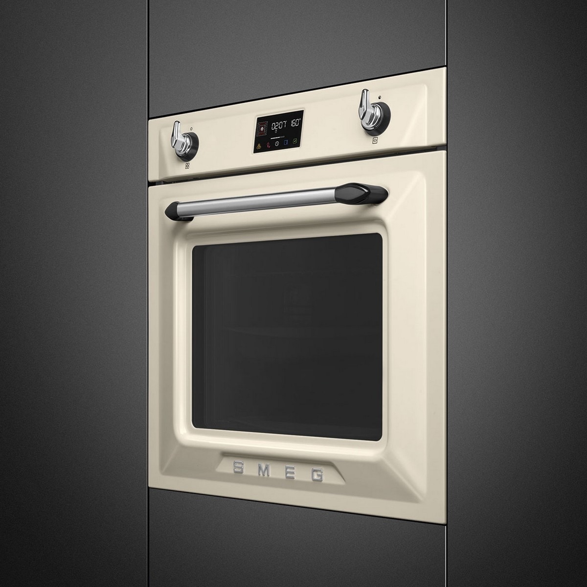 Forno Pyro Steam Smeg Victoria SOP6902S2PP com Sonda, Combinado com Vaporeira, de 3000 W e de 68 Litros - Creme Creme-2