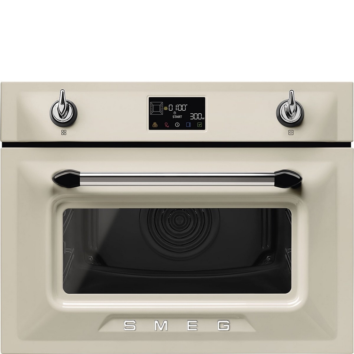Imagem 0 de Forno Galileo Micro Combi Smeg Victoria SO4902M1P Combinado com Micro-ondas e de 40 Litros - Creme
