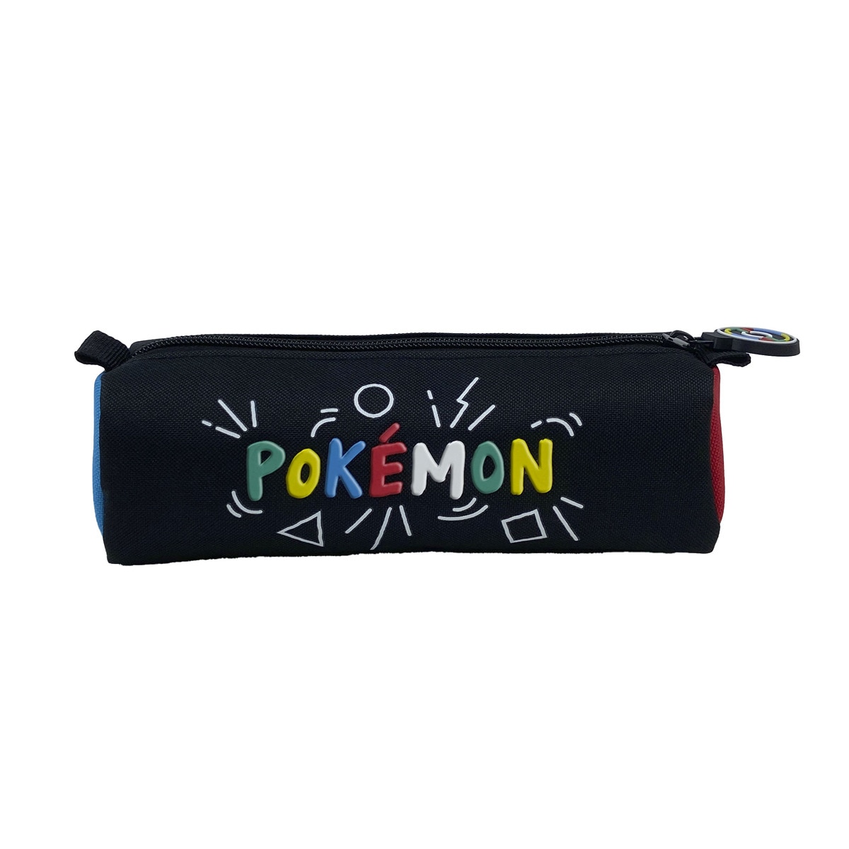 Estojo Simples Cilíndrico Pokémon Colorful Collection - Preto e Estampado Multicolor Preto / Multicolor-2
