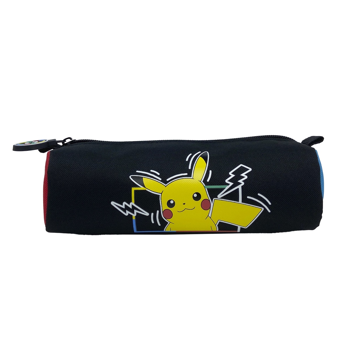 Estojo Simples Cilíndrico Pokémon Colorful Collection - Preto e Estampado Multicolor Preto / Multicolor-1