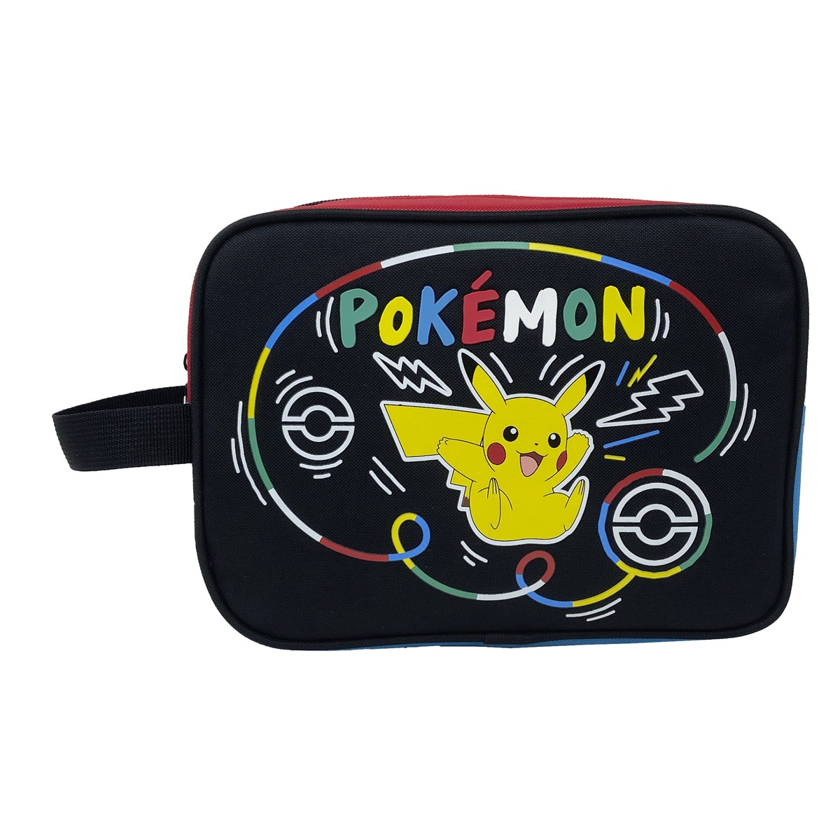 Imagen 0 de Neceser Pokémon Colorful Collection CyP Brands negro y estampado multicolor
