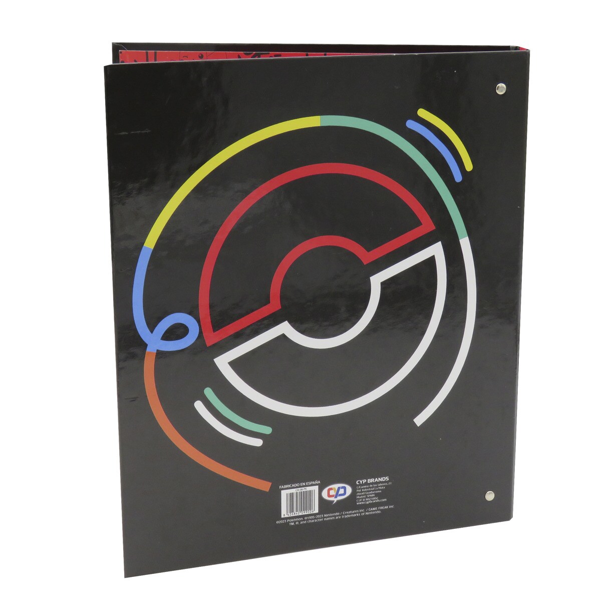 Carpeta 4 anillas Pokémon Colorful Collection CyP Brands negro con estampacion multicolor Negro / Multicolor-2
