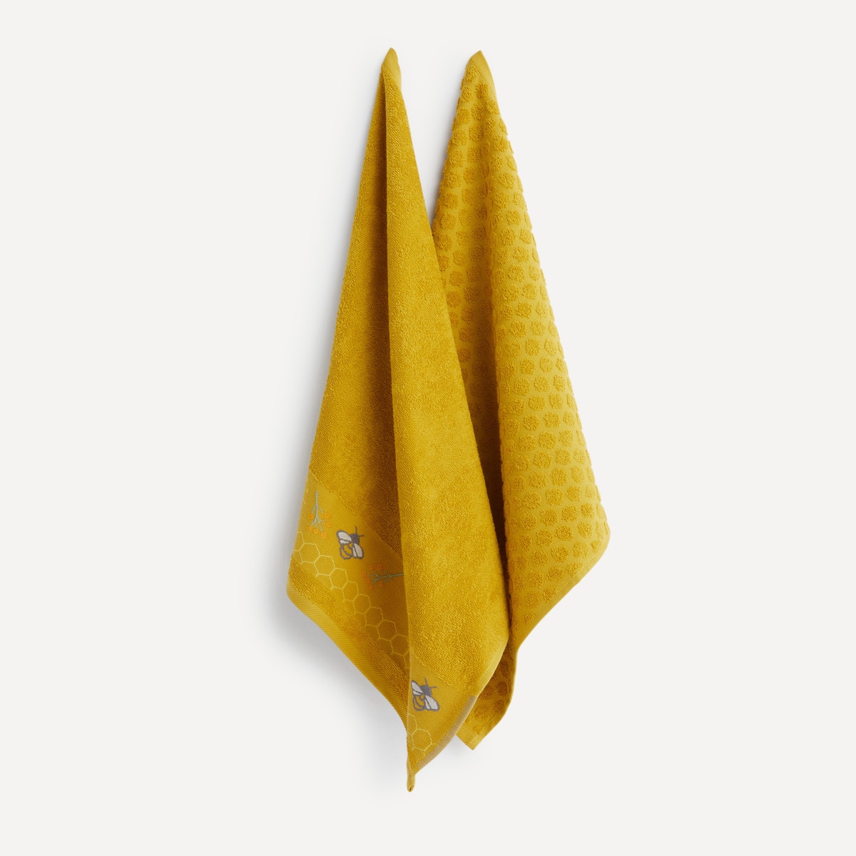 Lot de 2 torchons Miel