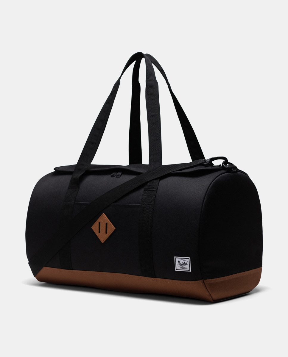 Saco de Viagem Grande Heritage Duffle com Abertura em U - Preto Preto-2