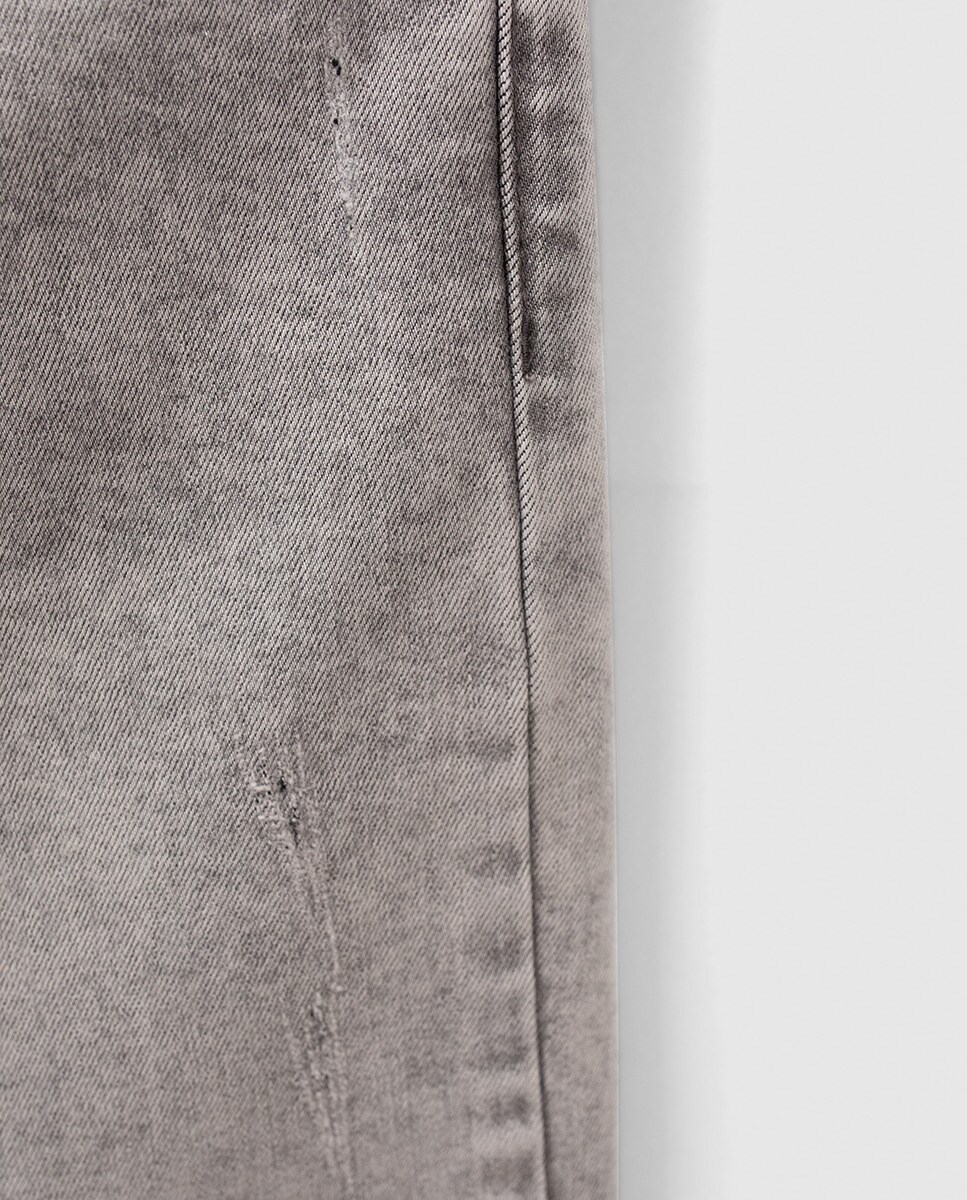Jeans - Cinzento Cinzento-6