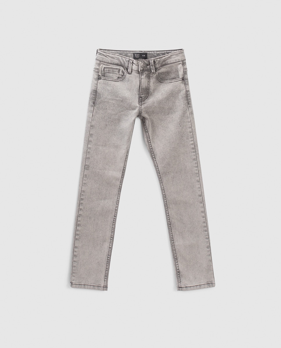 Jeans - Cinzento Cinzento-1