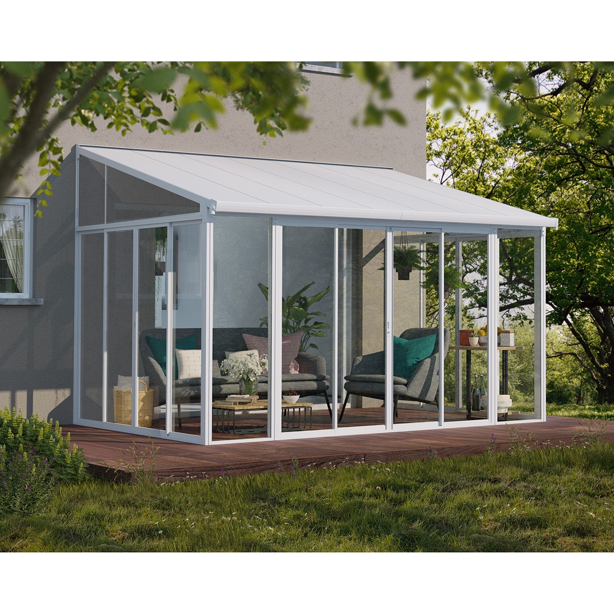 Veranda Aluminio San Remo 435 x 294 x 310 cm Blanco-4