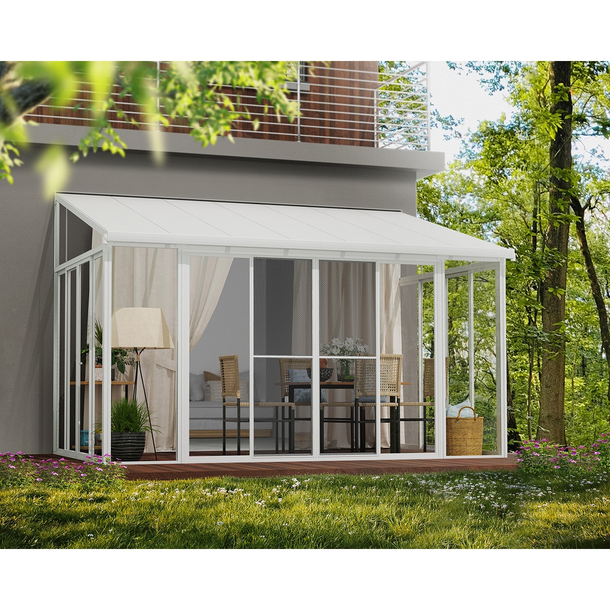 Veranda Aluminio San Remo 435 x 294 x 310 cm Blanco-3