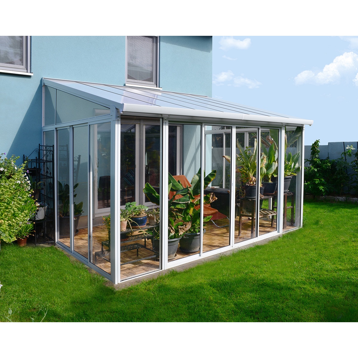 Veranda Aluminio San Remo 435 x 294 x 310 cm Blanco-2