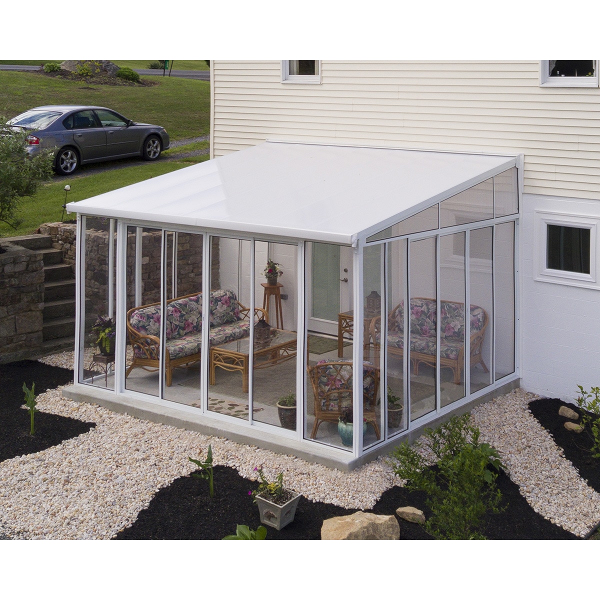 Veranda Aluminio San Remo 435 x 380 x 310 cm Blanco-4