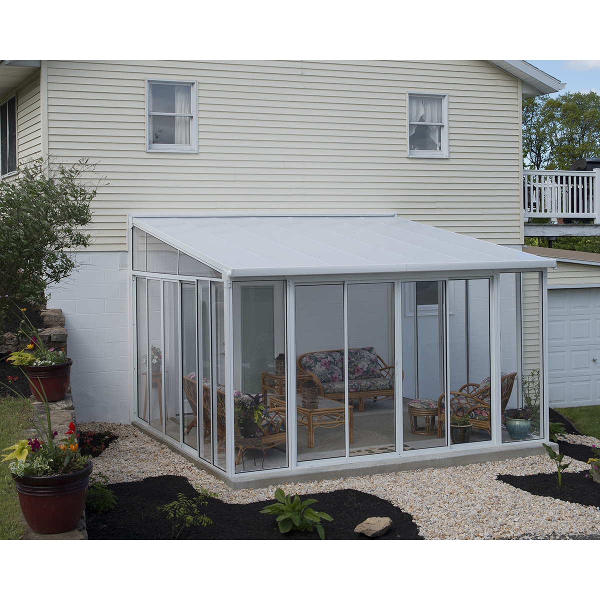 Veranda Aluminio San Remo 435 x 380 x 310 cm Blanco-3