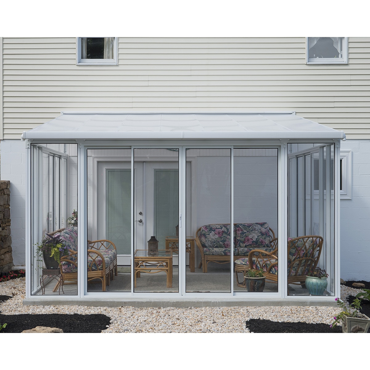 Veranda Aluminio San Remo 435 x 380 x 310 cm Blanco-2