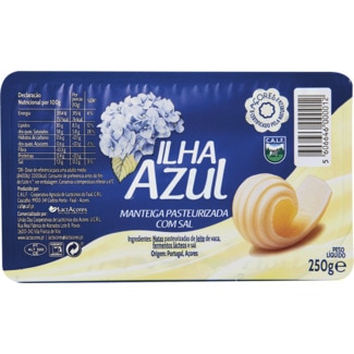 Manteiga com Sal embalagem 250 g - Ilha Azul
