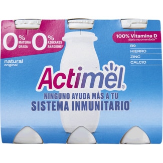 Iogurte Líquido Natural 0% M.G. Pack 6 unidades embalagem 100 g - Actimel
