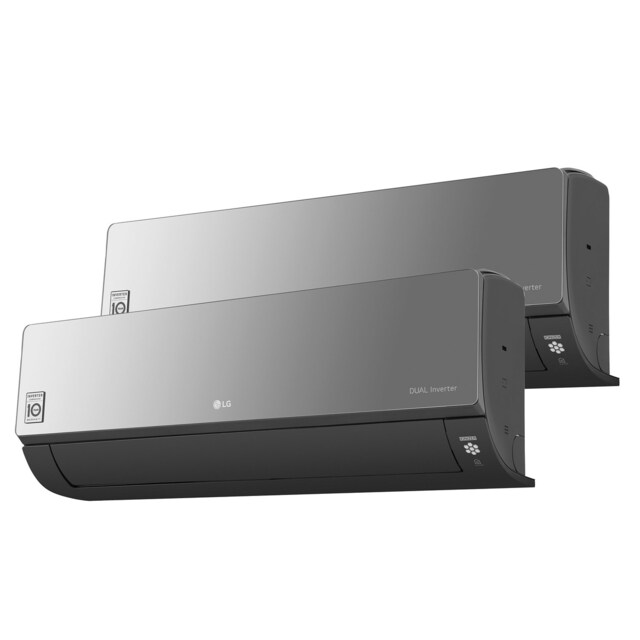 Imagen 0 de Aire acondicionado Multisplit 2x1 LG Inverter con 2.150 frig/h + 3.090 frig/h - MIRROR912.SET
