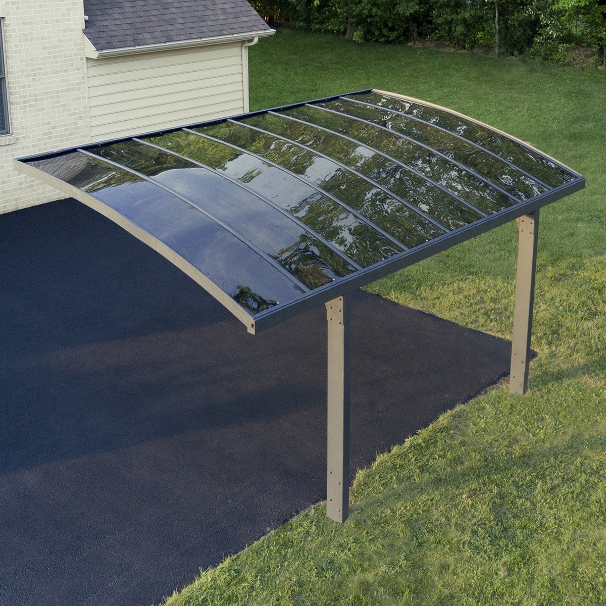 Cochera Aluminio Arizona Breeze Gris oscuro-5