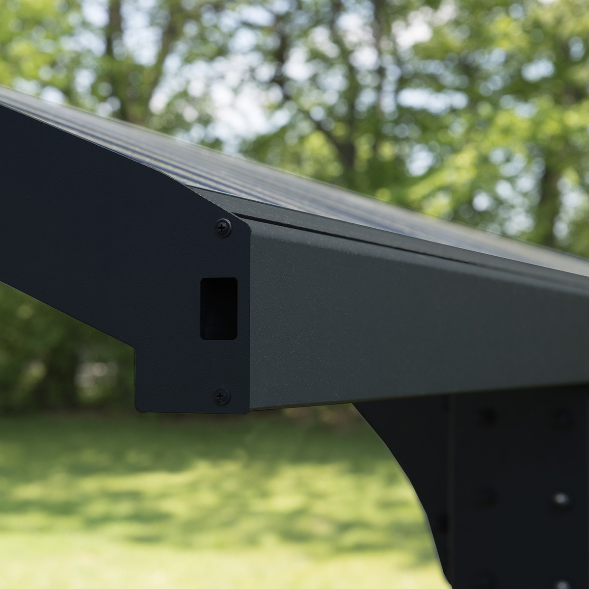 Cochera Aluminio Arizona Breeze x2 - 2 Posibilidades de montaje Gris oscuro-11