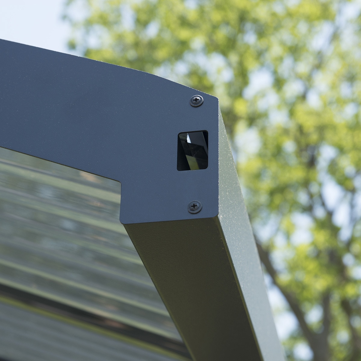 Cochera Aluminio Arizona Wave x2 - 2 Posibilidades de montaje Gris oscuro-9