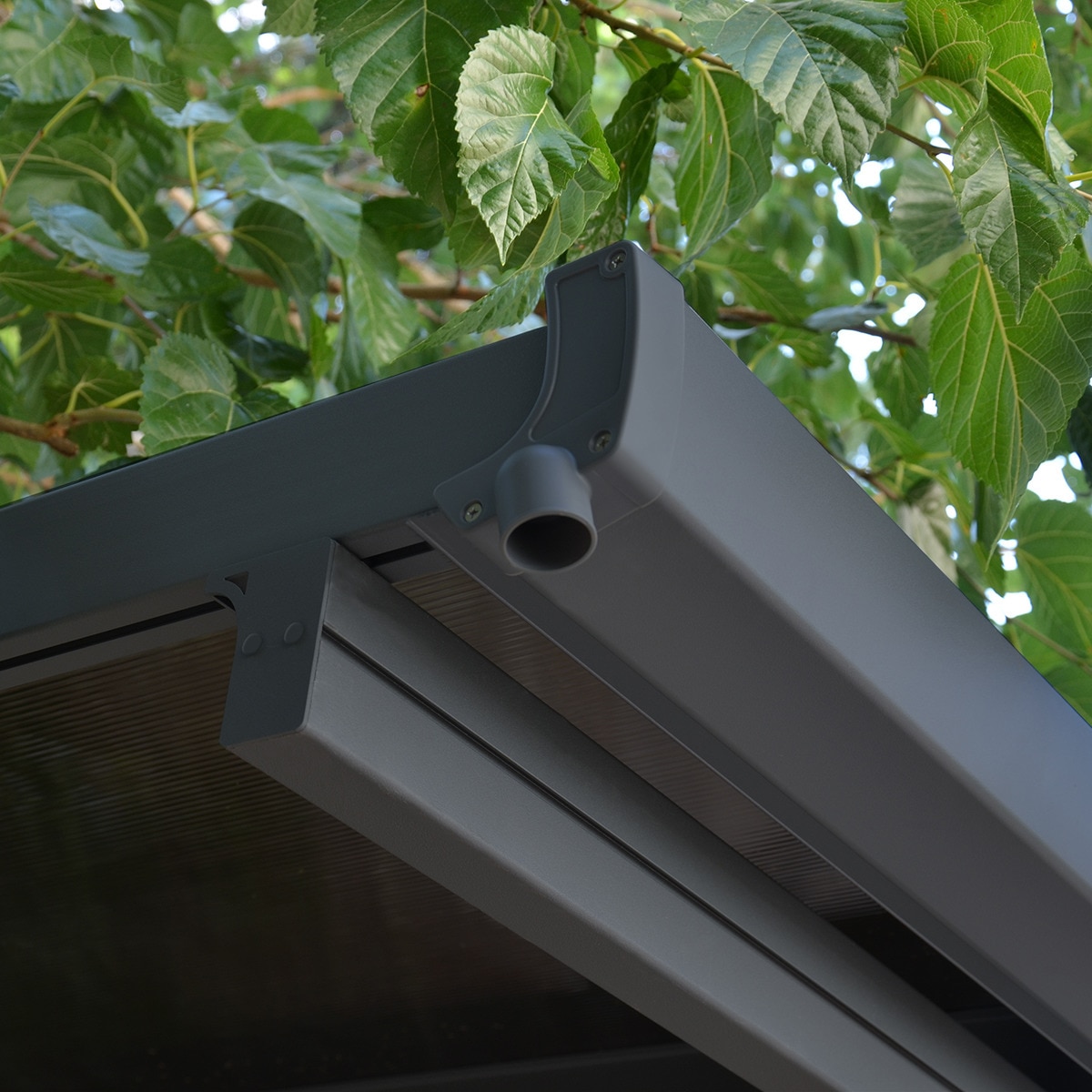 Cochera Aluminio Verona Gris oscuro-7