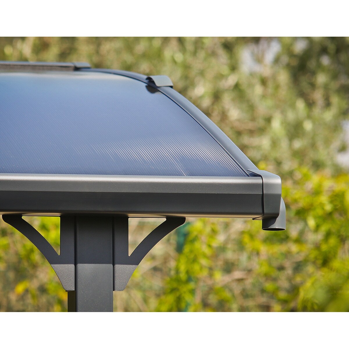 Cochera Aluminio Arcadia 359x507x242 cm Gris oscuro-7