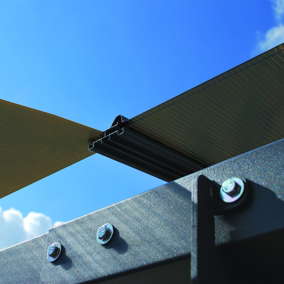 Cochera Aluminio Arcadia 359x649x242 cm Gris oscuro-17